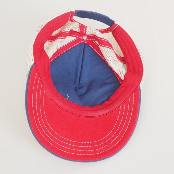 STP Motor Oil Hat Cap Snapback Gray And Blue Nascar Racing Men's Trucker Hat - Picture 5 of 7